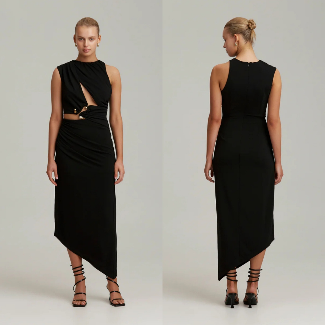 C/MEO Collective Entropy Midi Dress - Size 10