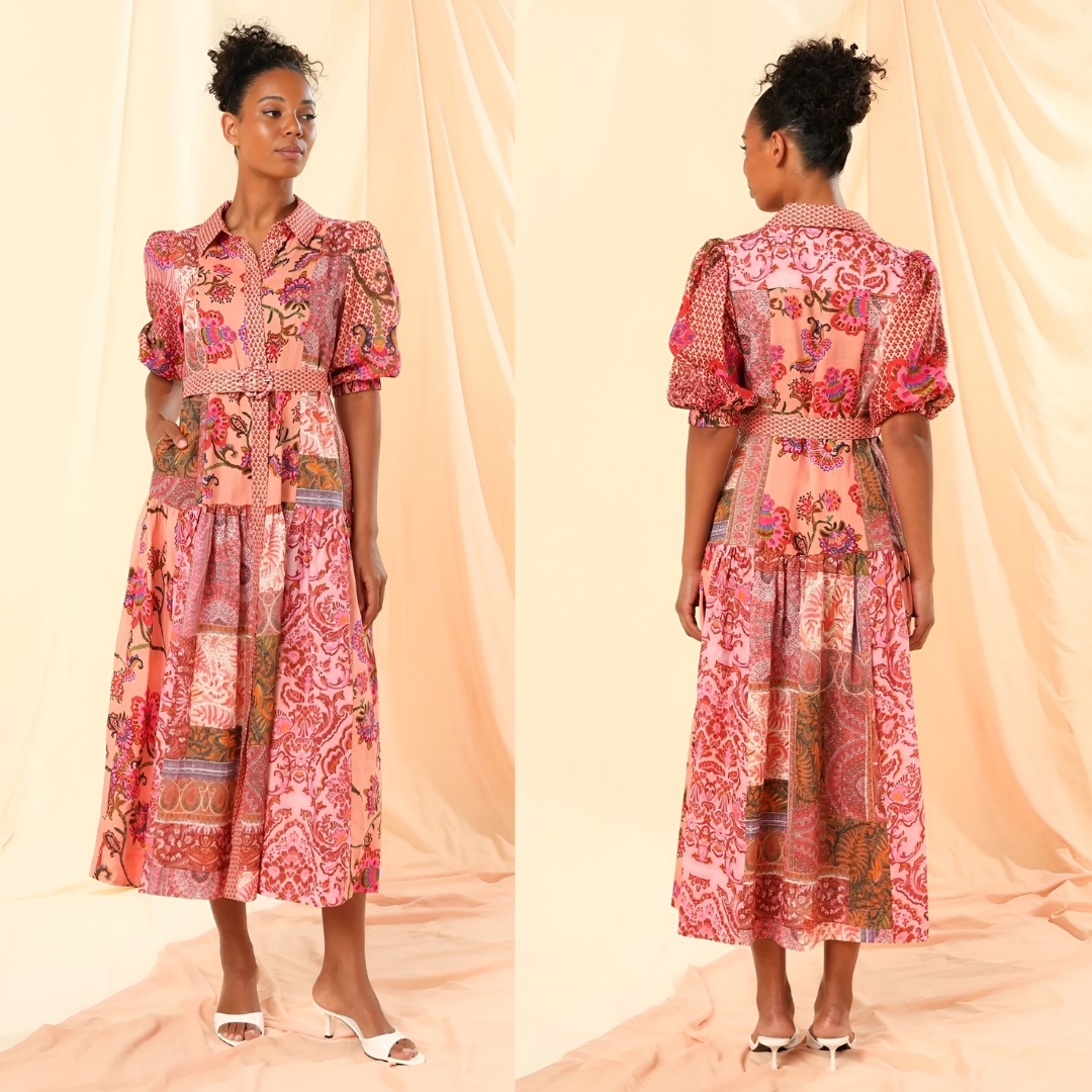 Kachel Elanora Maxi Shirt Dress - Size 14