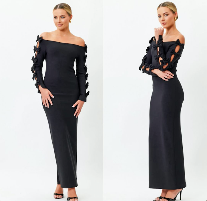Bianca & Bridgett Aisha Bow Maxi Dress - Size 10