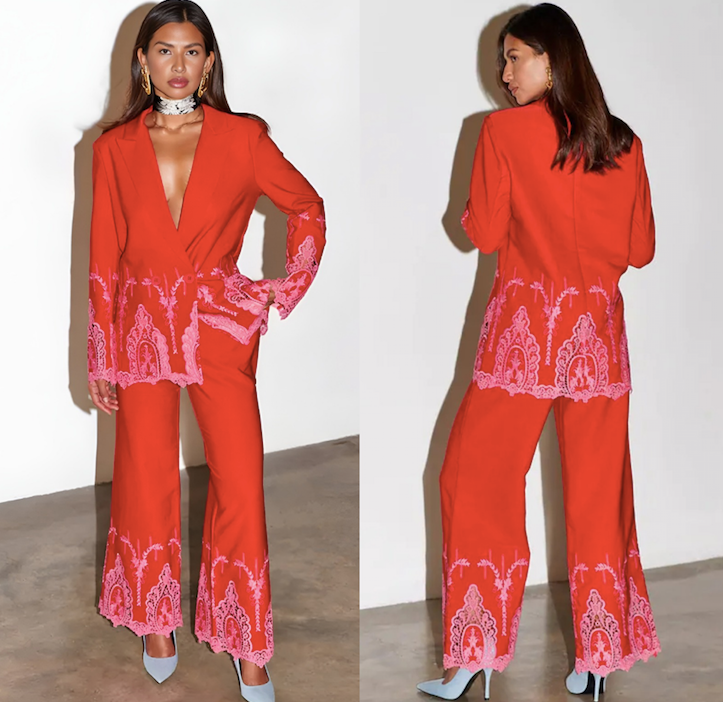 Never Fully Dressed Embroidered Suit - Size 8