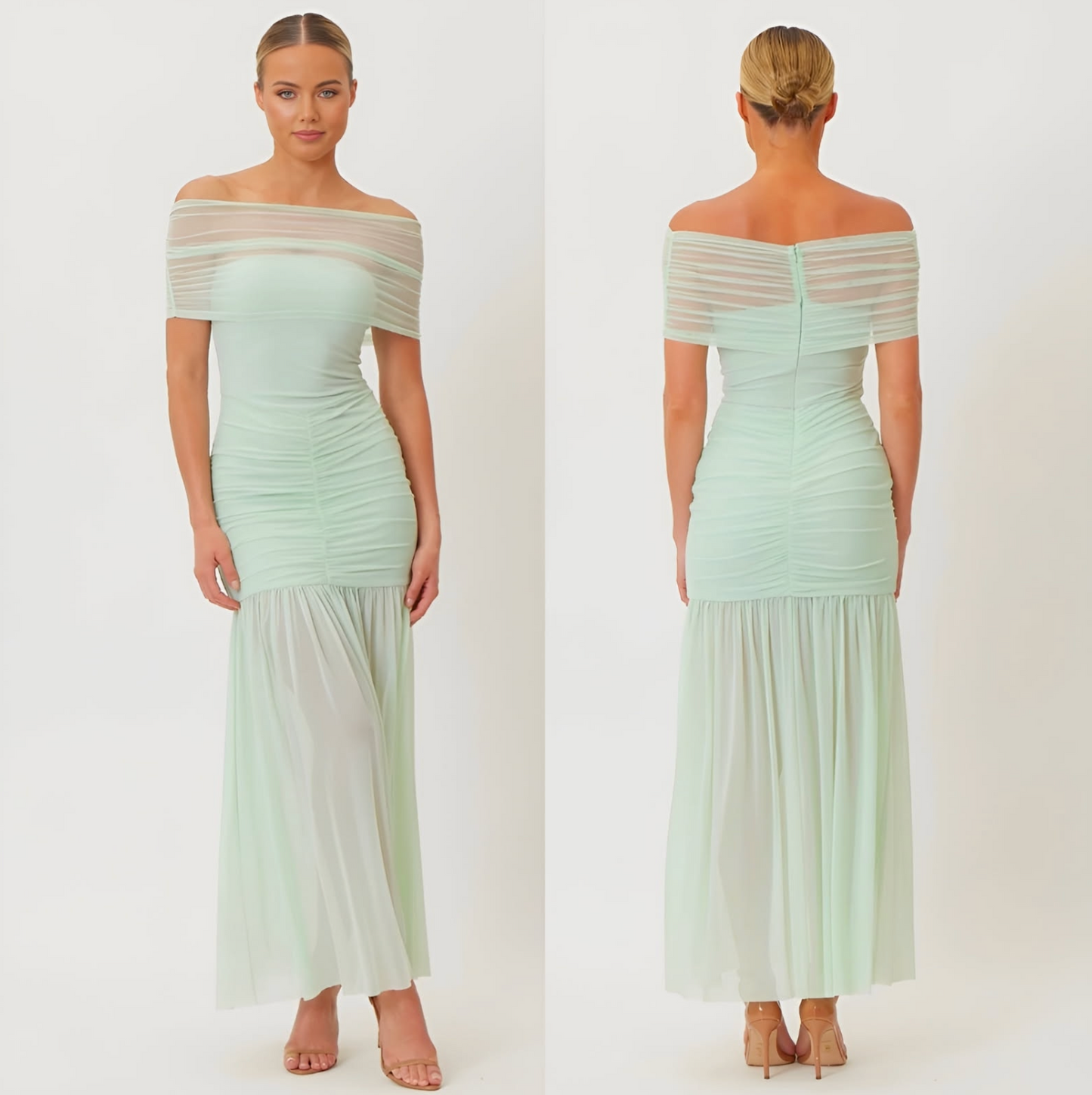 Bianca and Bridgett Meadow Maxi Dress Pistachio - Size 12