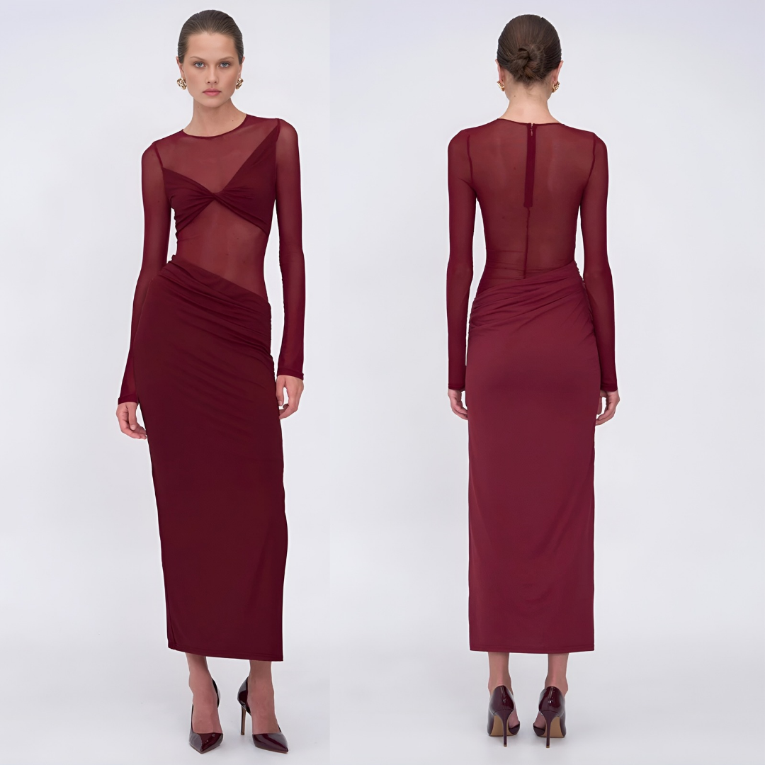 Suboo Auguste Long Sleeve Mesh Jersey Maxi - Size 8