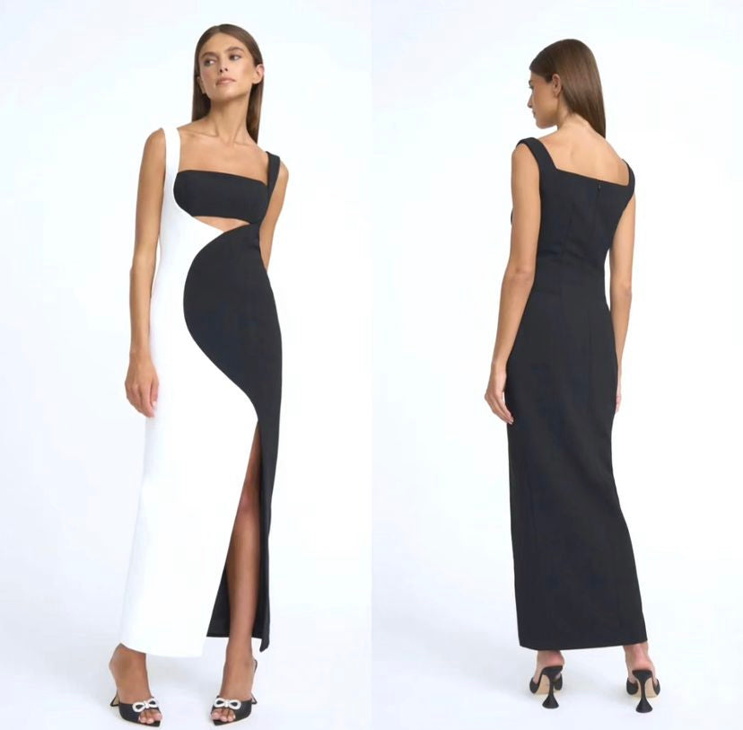 By Johnny Caterina Two Tone Curve Midi - Size 10