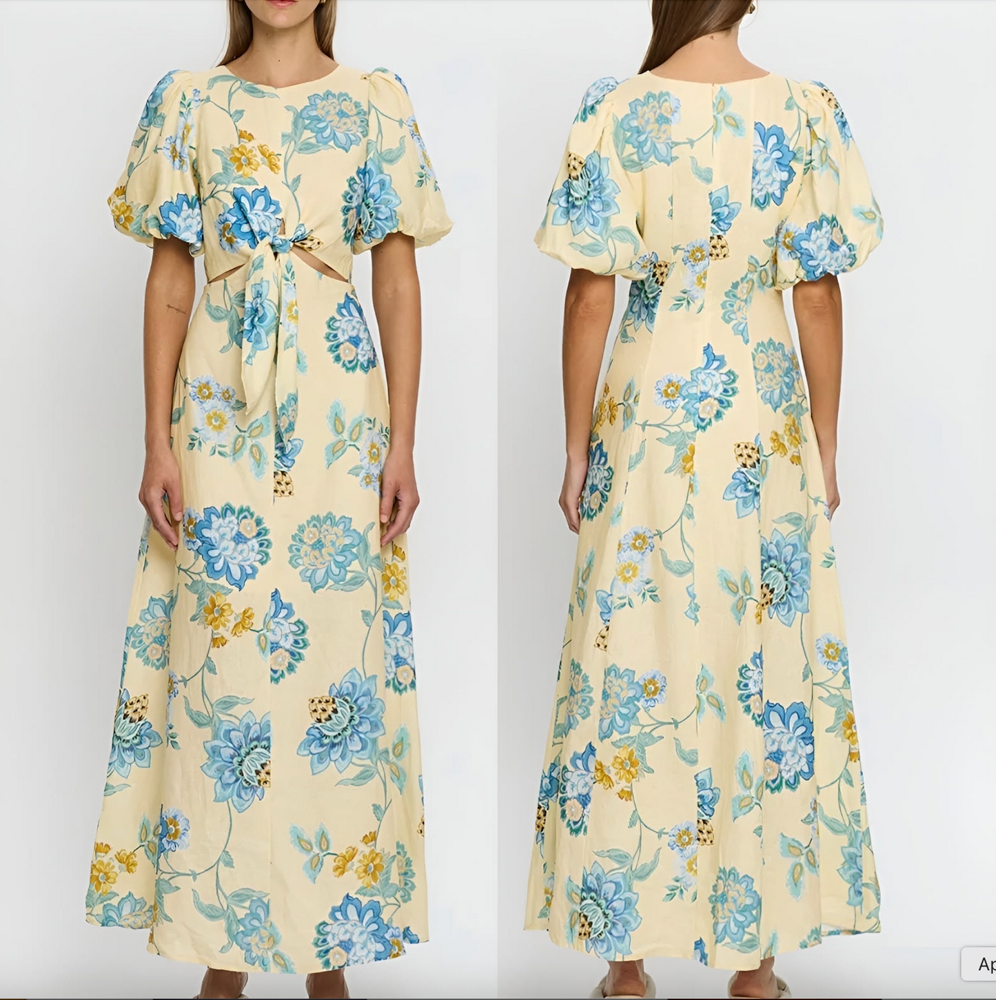 Kivari Giselle Cut Out Maxi Dress - Size 8
