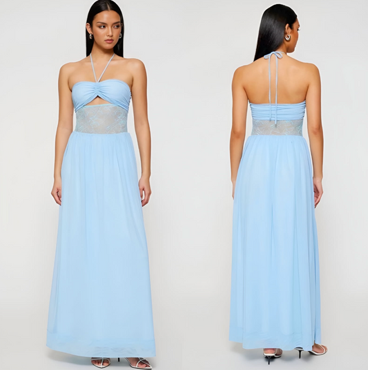 Isla Halter Lace Dress by Lover - Size 6